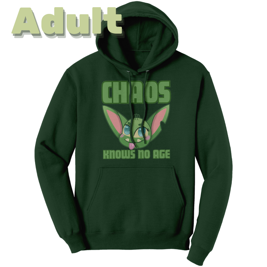 Chaos Knows No Age Adult Hoodie