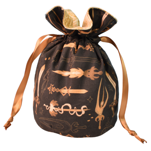 Fantasy Swords Dice Bag