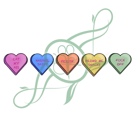 Conversation Hearts Sticker Pack