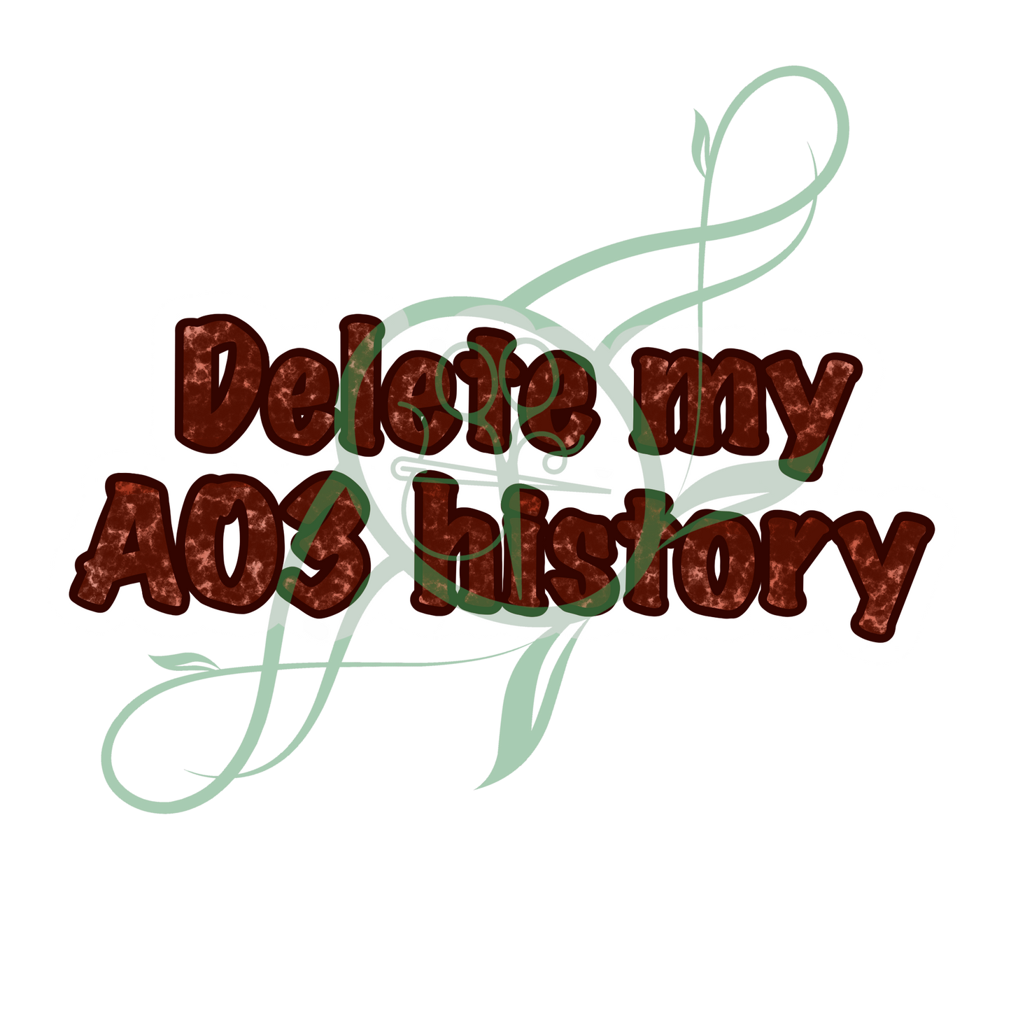 Delete My AO3 History Sticker