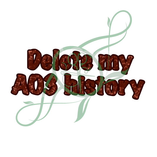 Delete My AO3 History Sticker