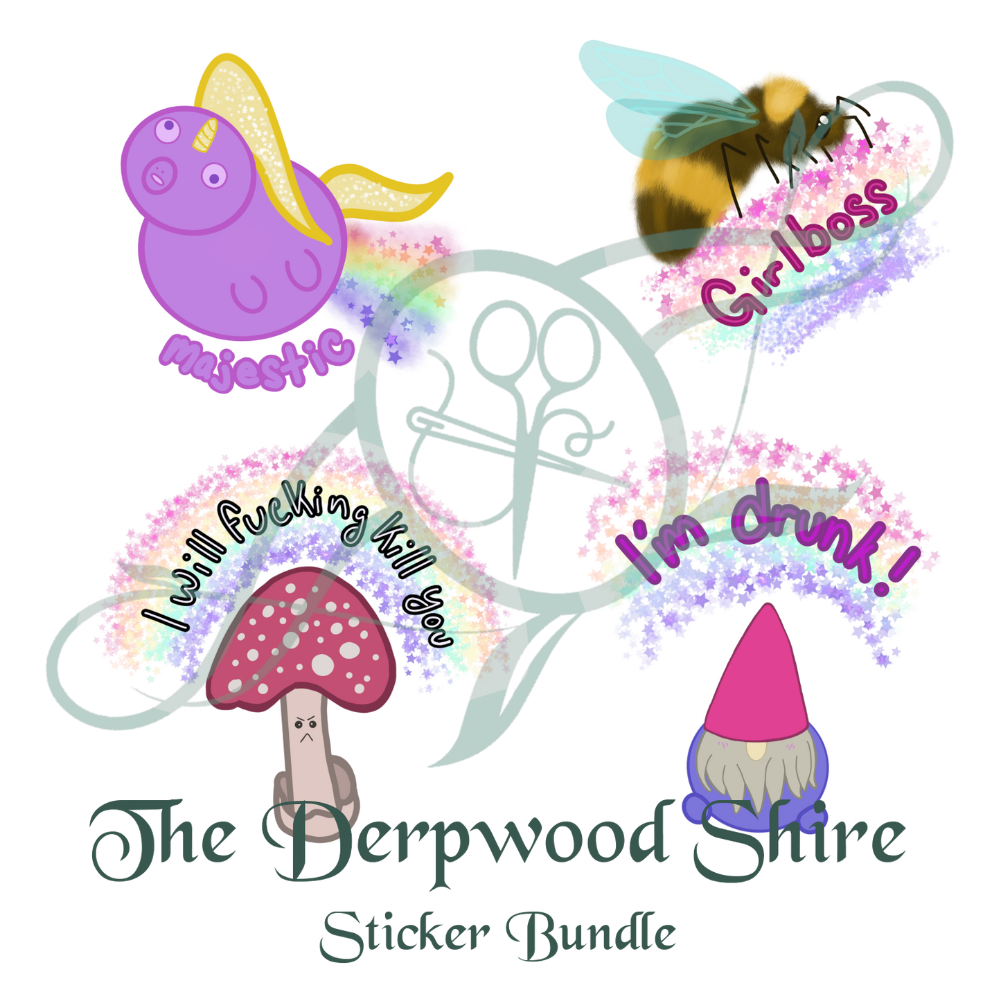The Derpwood Shire Sticker Pack