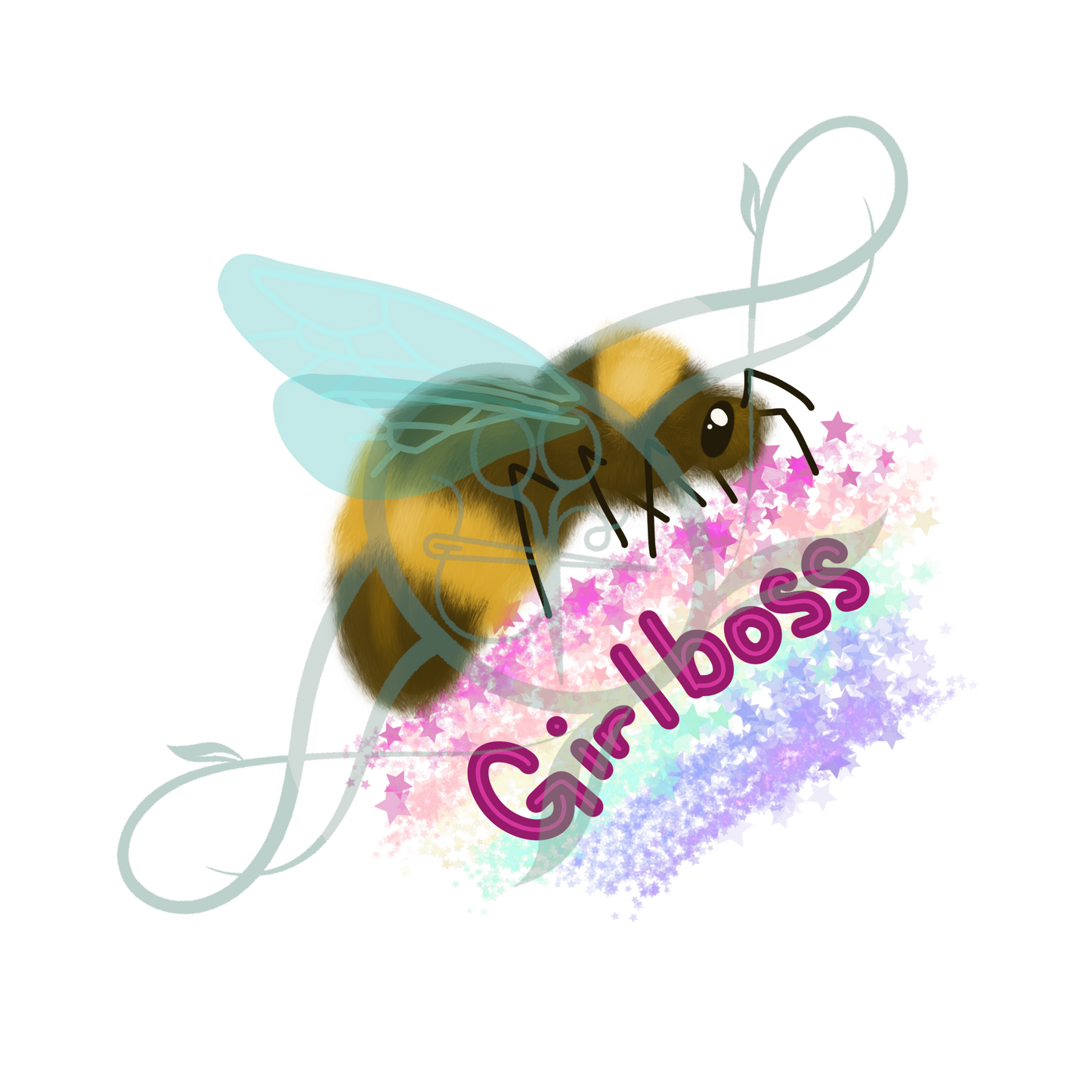 Girlboss Bee Sticker