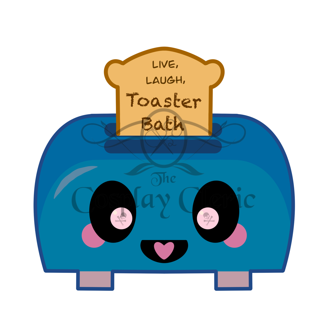 Live, Laugh, Toaster Bath Sticker