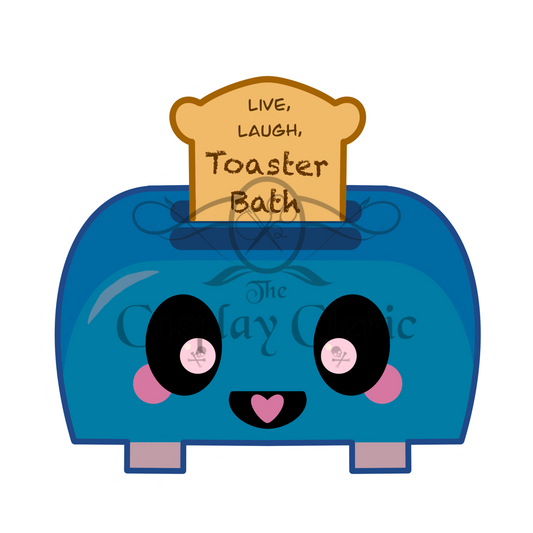 Live, Laugh, Toaster Bath Sticker