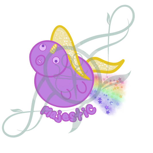 Majestic Farting Unicorn Sticker