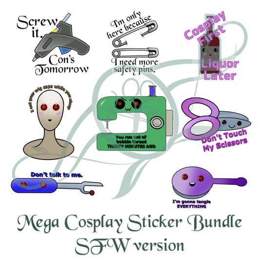Mega Cosplay Bundle (SFW) Sticker Pack