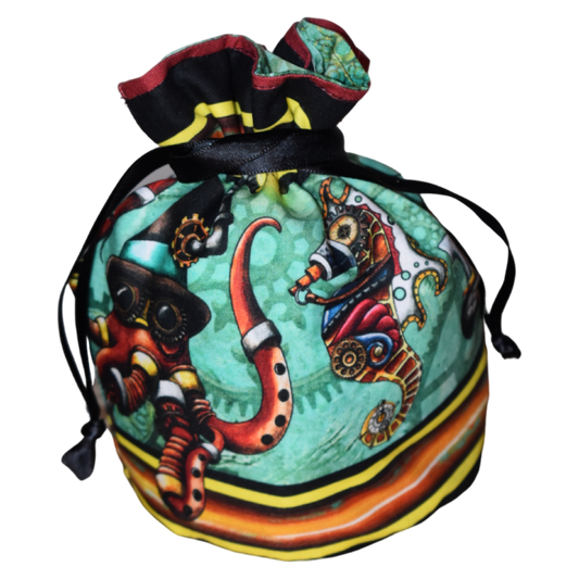 Steampunk Aquascape Dice Bag
