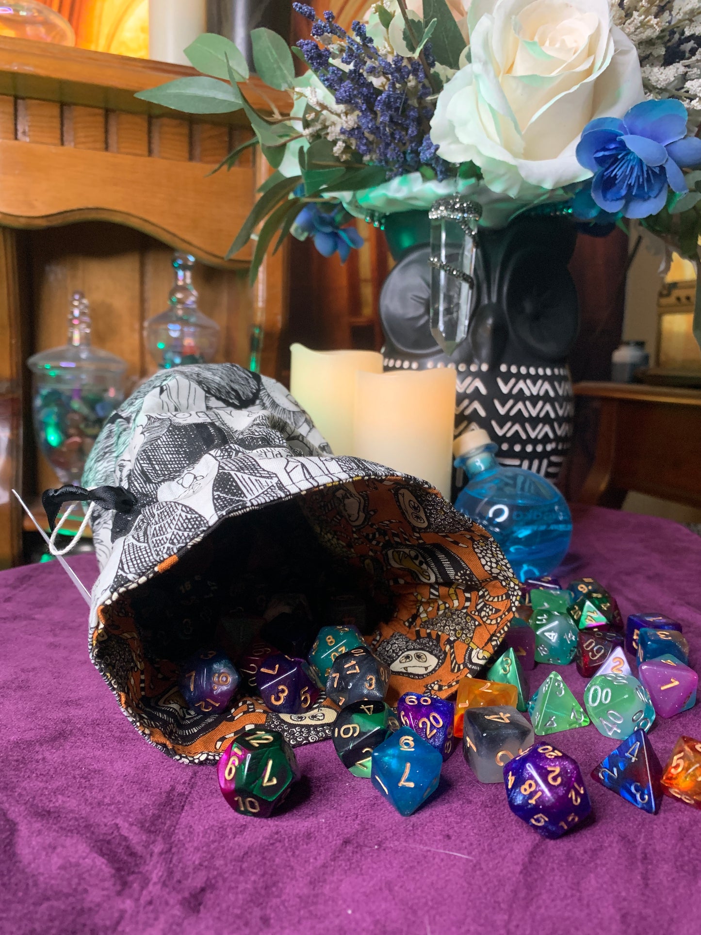 Vintage Monsters Dice Bag