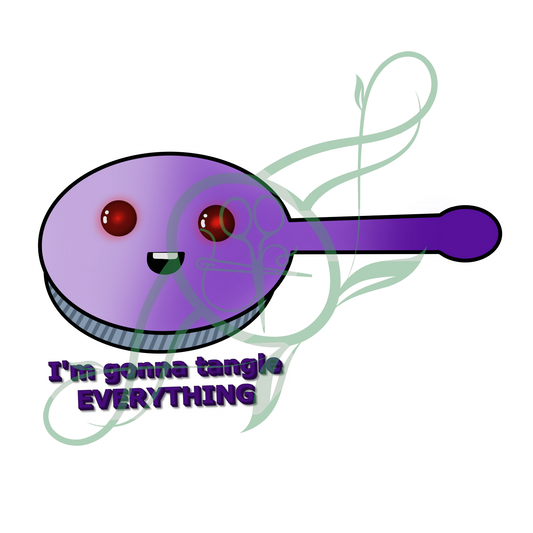 Tangle Brush Sticker