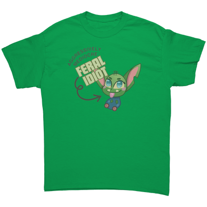 Agressively Mediocre Feral Idiot (Light) Adult T-Shirt