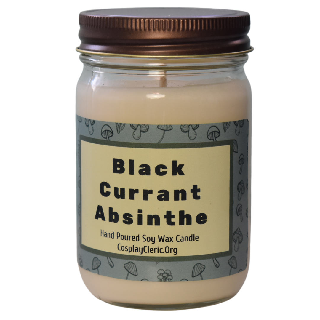 Black Currant Absinthe - soy wax candle