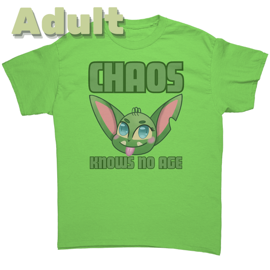 Chaos Knows No Age Adult T-Shirt