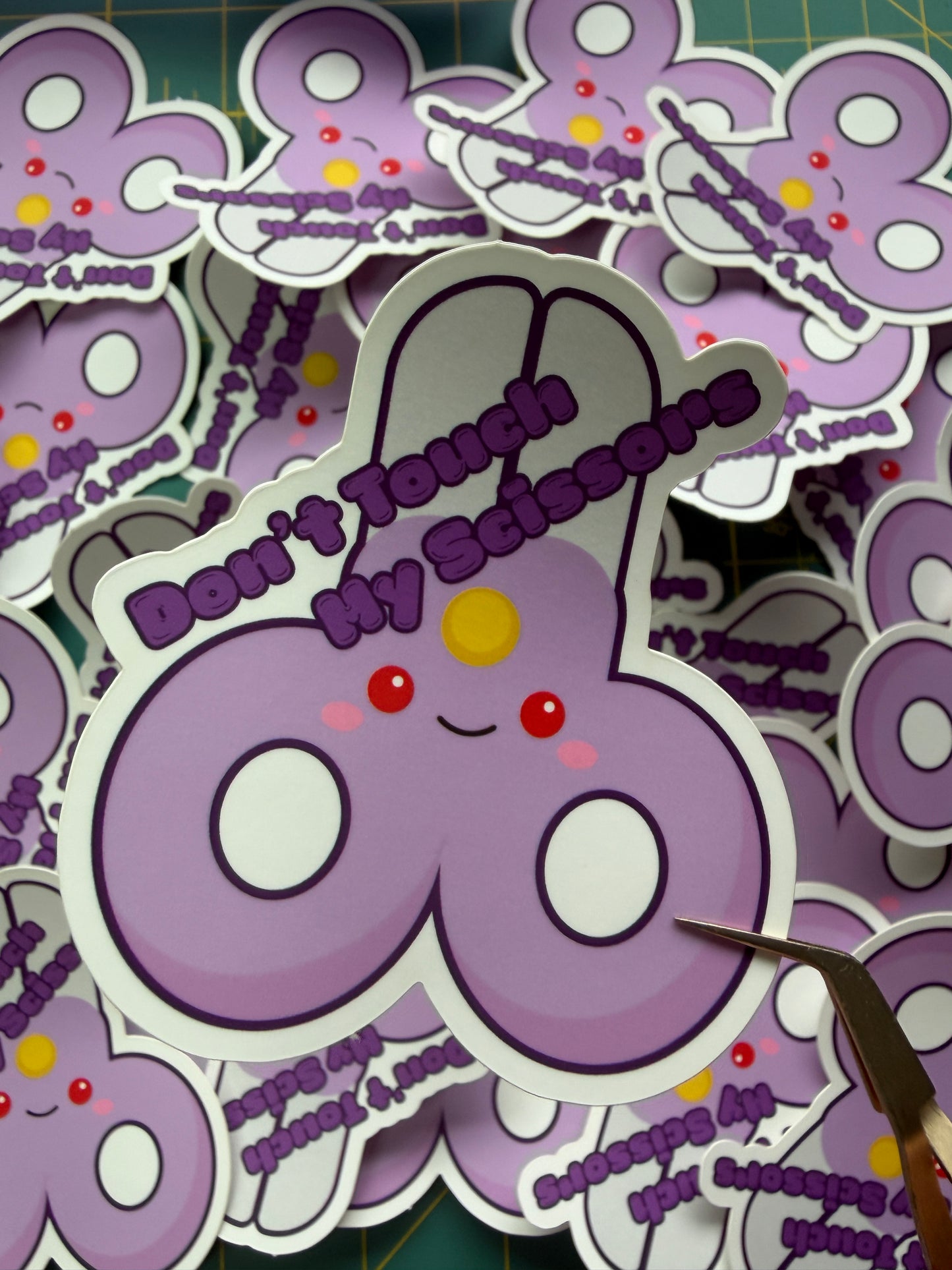Don't Touch My Scissors Sticker