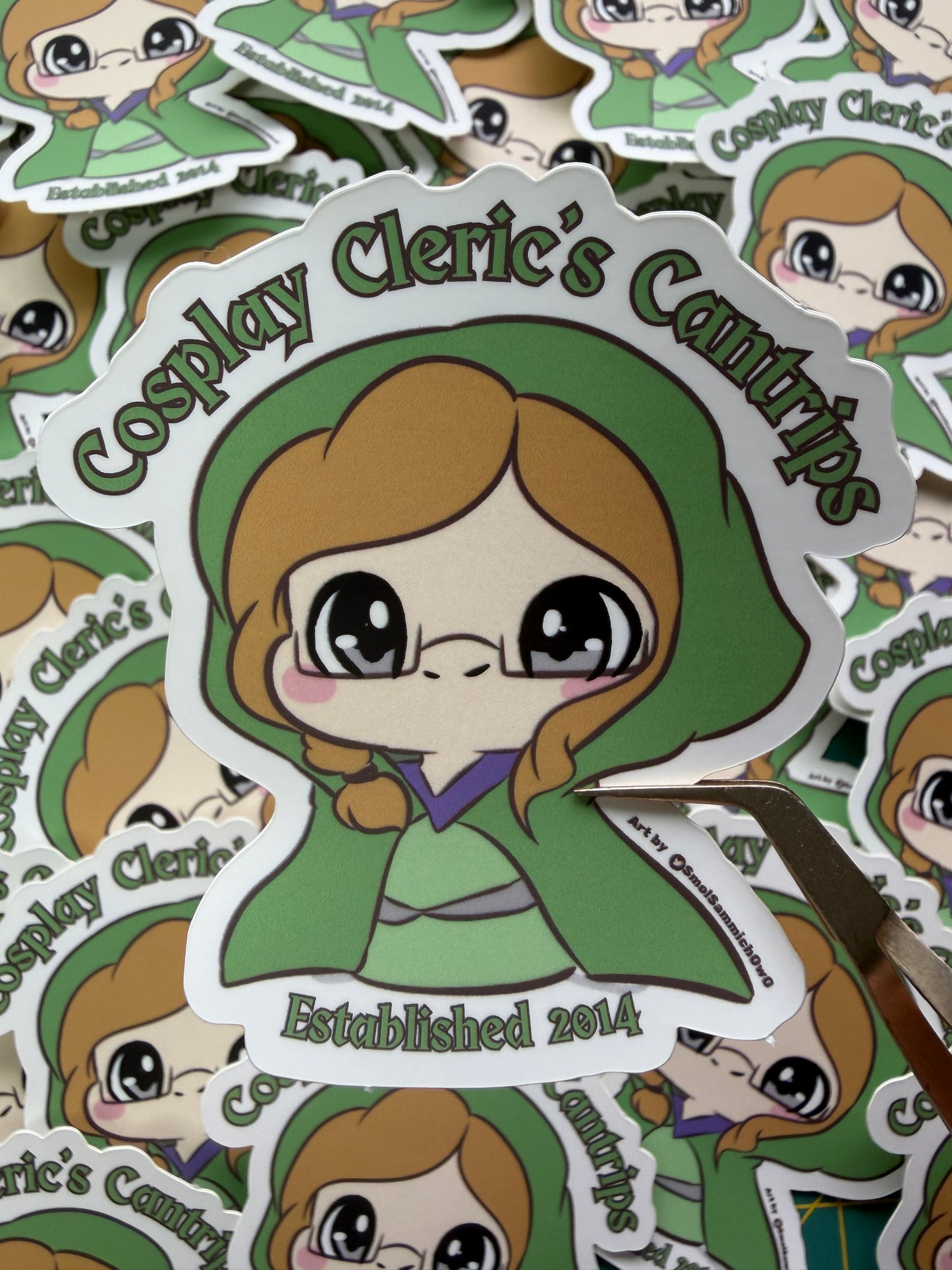 Cosplay Cleric's Cantrips Sticker