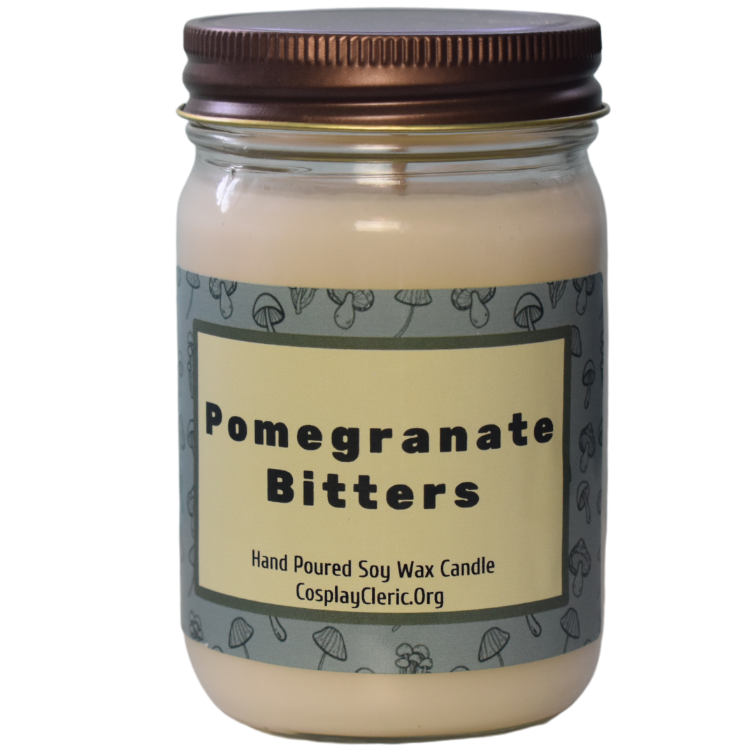 Pomegranate Bitters Soy Wax Candle