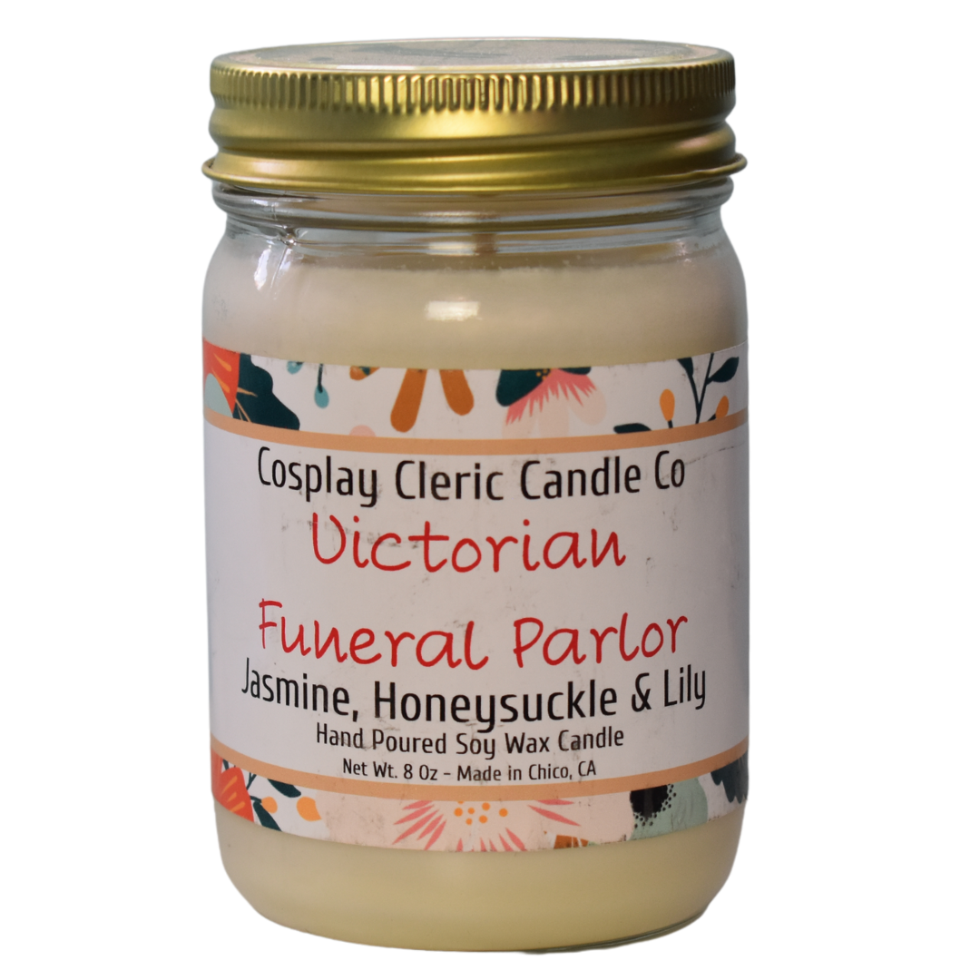 Victorian Funeral Parlor (Lily, Honeysuckle & Jasmine)  - soy wax candle