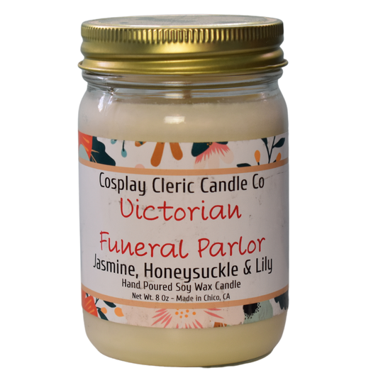 Victorian Funeral Parlor (Lily, Honeysuckle & Jasmine)  - soy wax candle