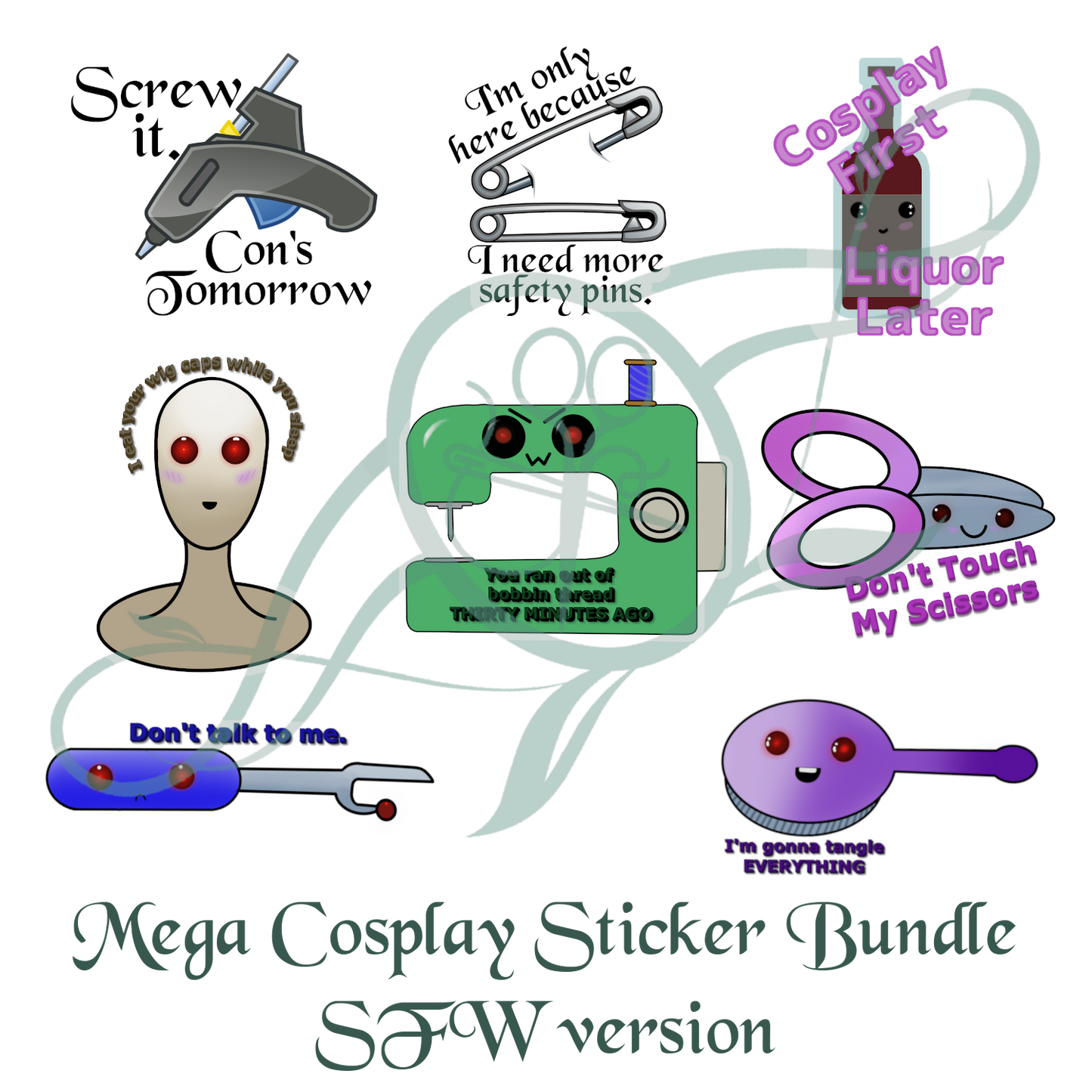 Mega Cosplay Bundle (SFW) Sticker Pack