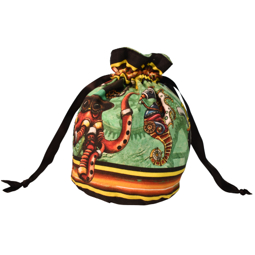 Steampunk Aquascape Dice Bag