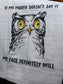 Embroidered Tea Towel "If My Mouth Doesn't Say It, My Face Definitely Will"