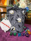 Crow Print Dice Bag