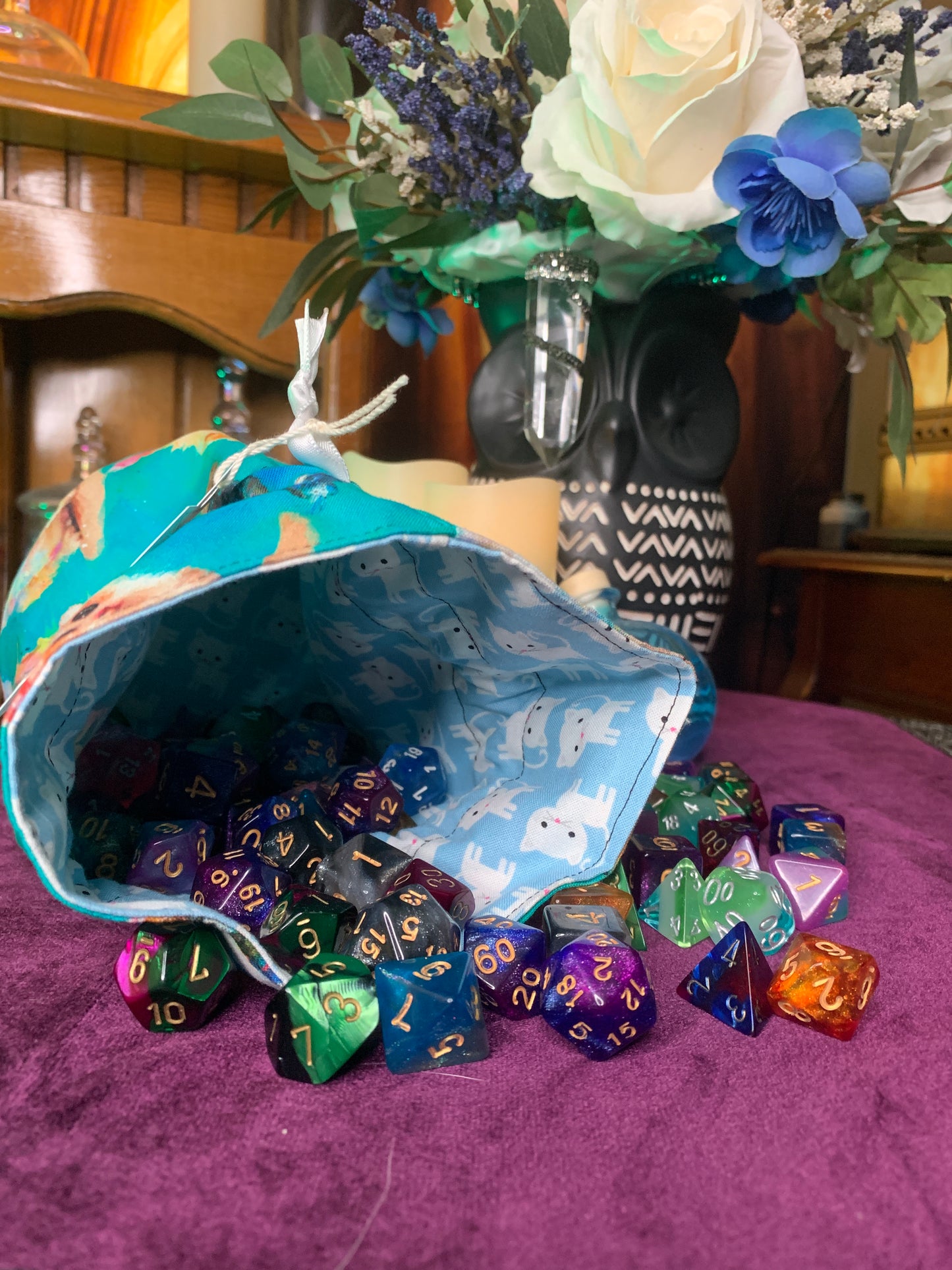 Cats on Cats Dice Bag