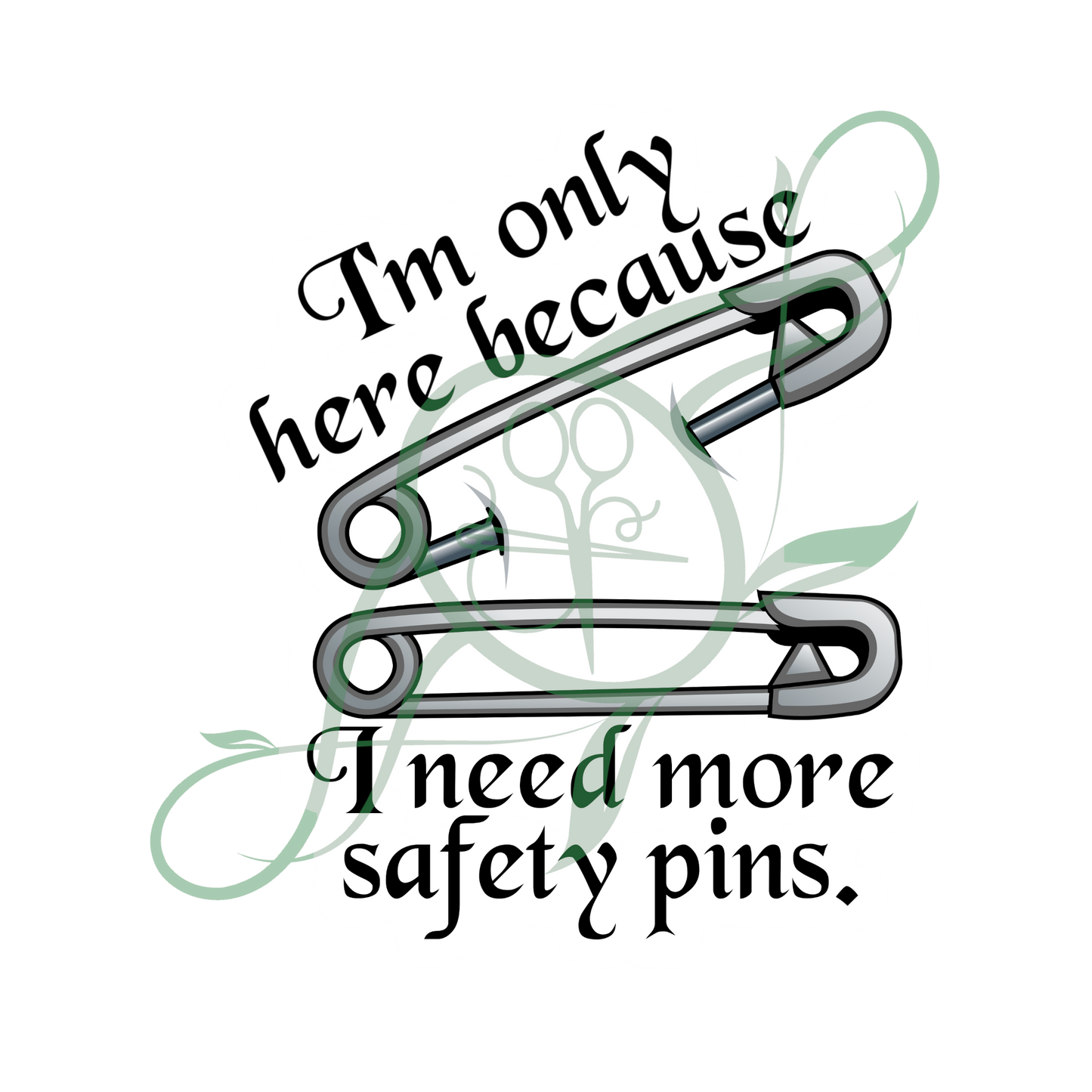 Safety Pins Sticker